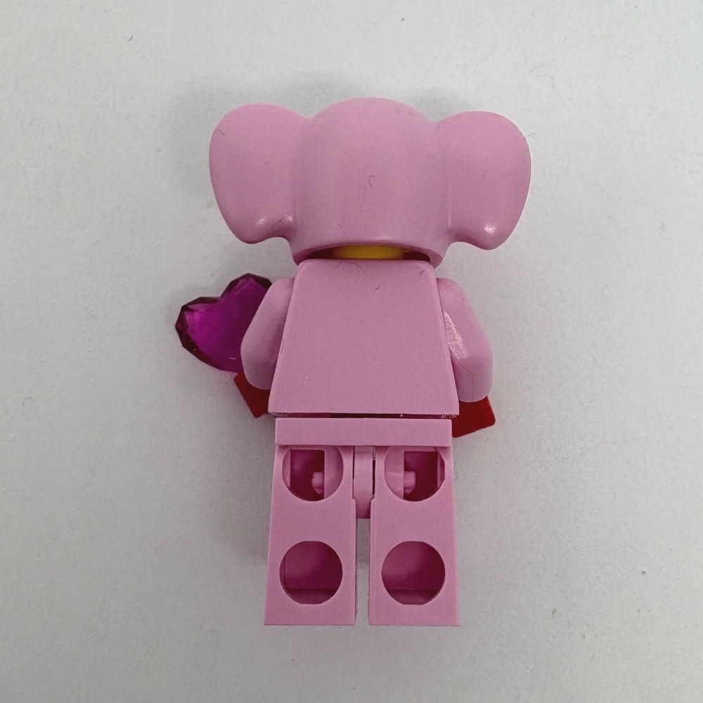 LEGO Pink Elephant Girl Minifigure Heart Torso Sunglasses Valentine's Day Love - Picture 2 of 5